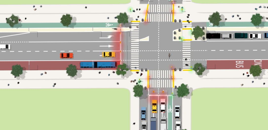 LPI for pedestrian safety