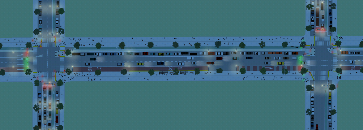 Timed signal corridor for safe travel