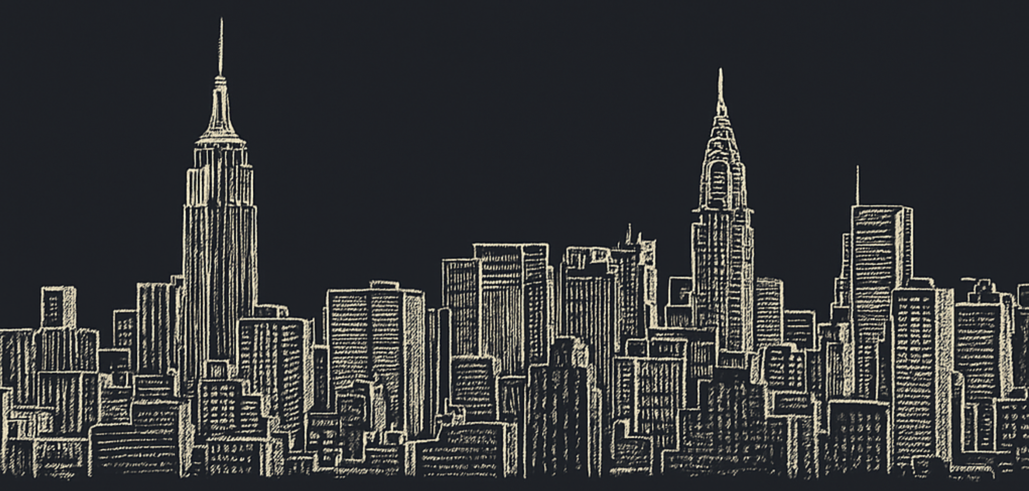NYC skyline sketch